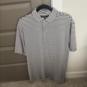 Onward Reserve Maroon, Gray and White Polo Shirt Classic Stripes